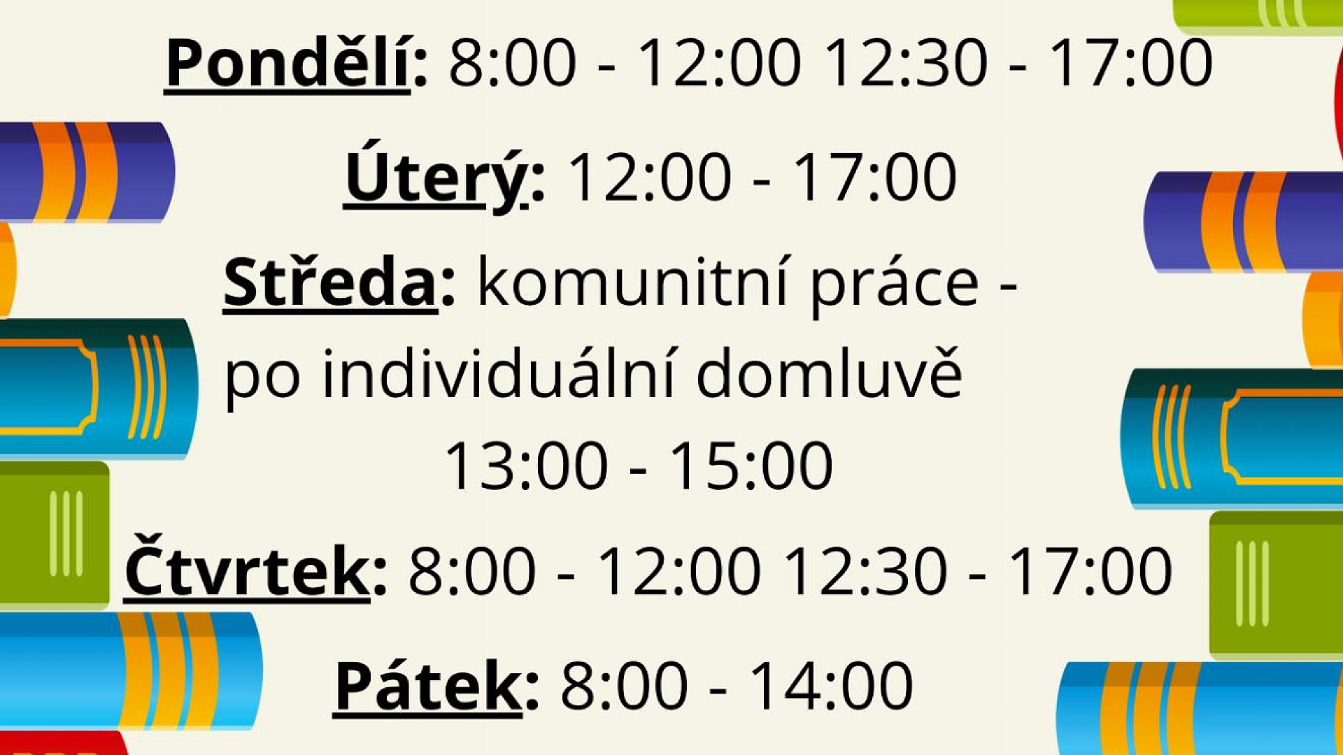 Knihovna - Letní provozní doba knihovny