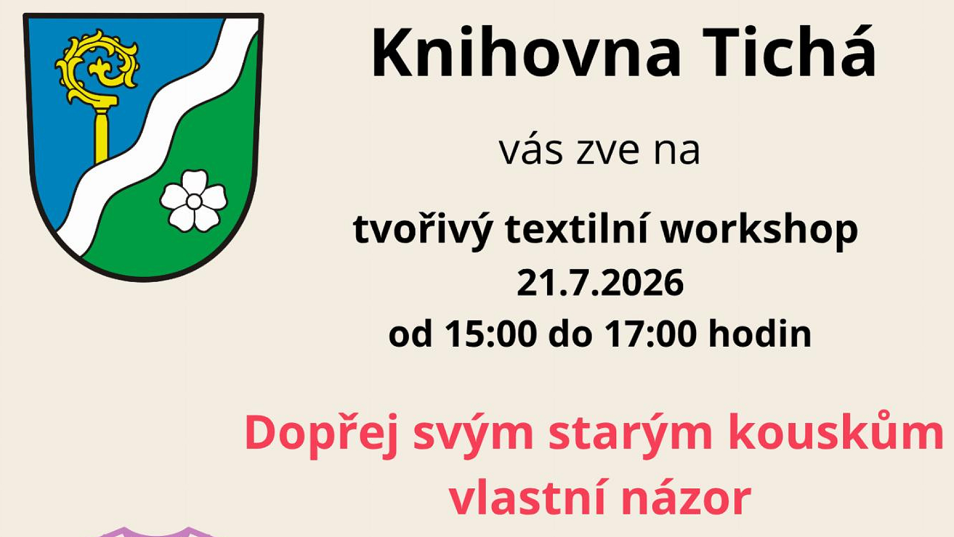 Knihovna - Textilní workshop