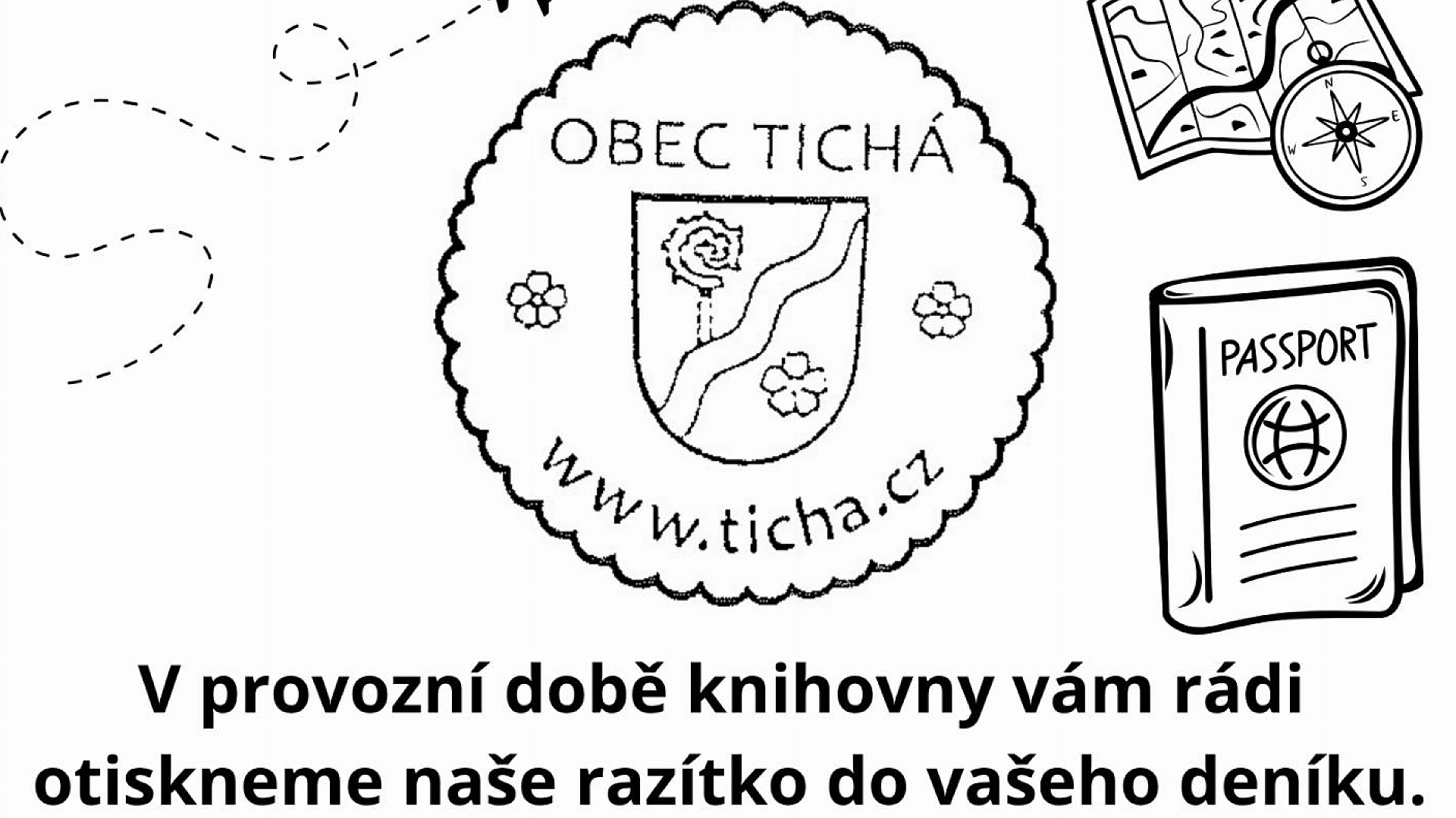 Knihovna - Turistické razítko