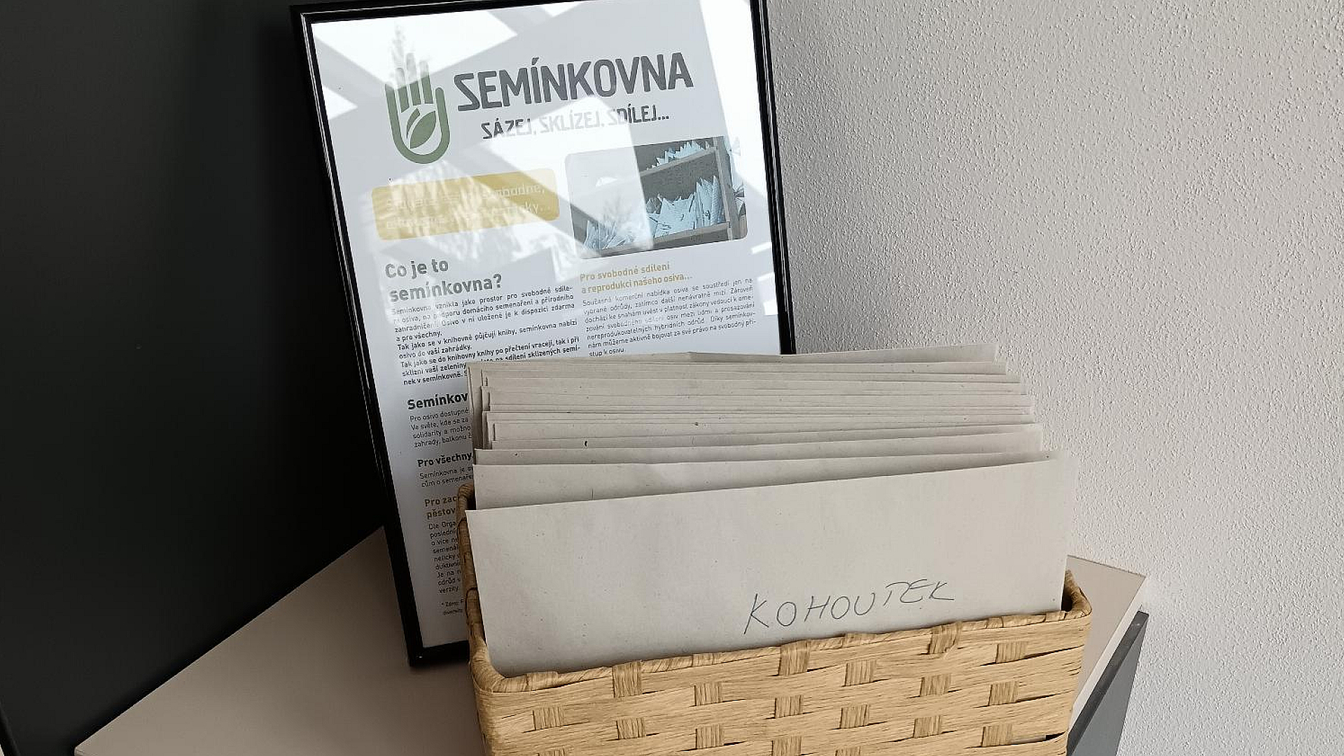 Knihovna - Semínkovna