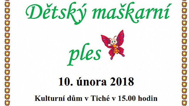 Dětský maškarní ples