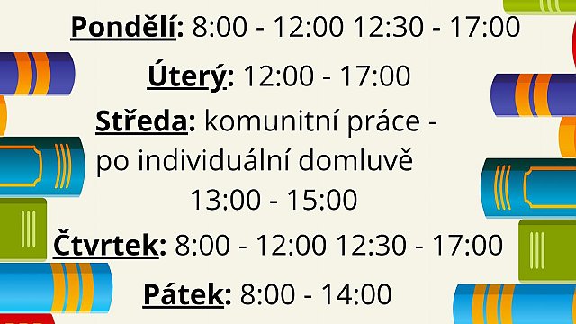 Letní provozní doba knihovny