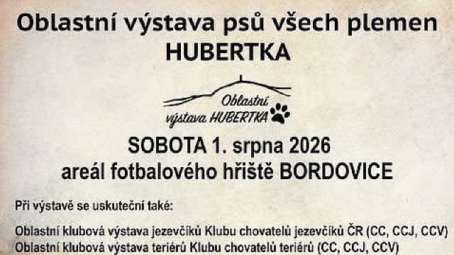 Bordovice - Oblastní výstava psů všech plemen Hubertka