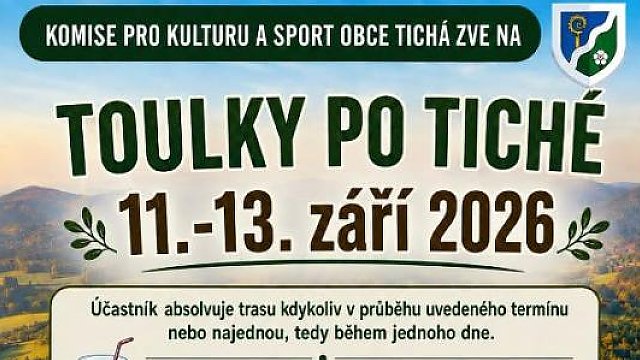 Toulky po Tiché 11.-13. září 2026