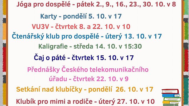 Říjen v knihovně