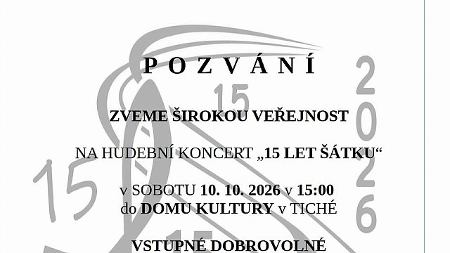 Hudební koncert "15 let Šátku"